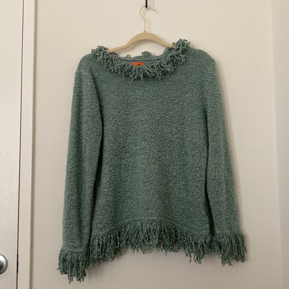 Hearts of Palm Raggedy knit sweater L